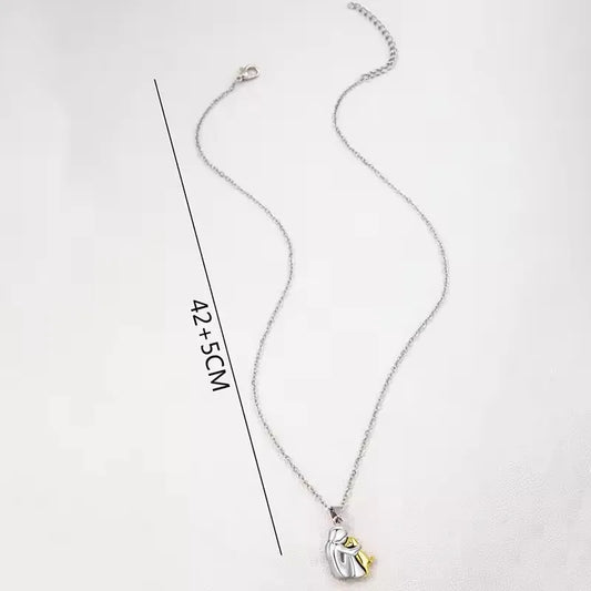 Cute girl and dog necklace by Prime Deal Zone featuring puppy pendants and rings, perfect for pet-themed birthday jewelry gifts.