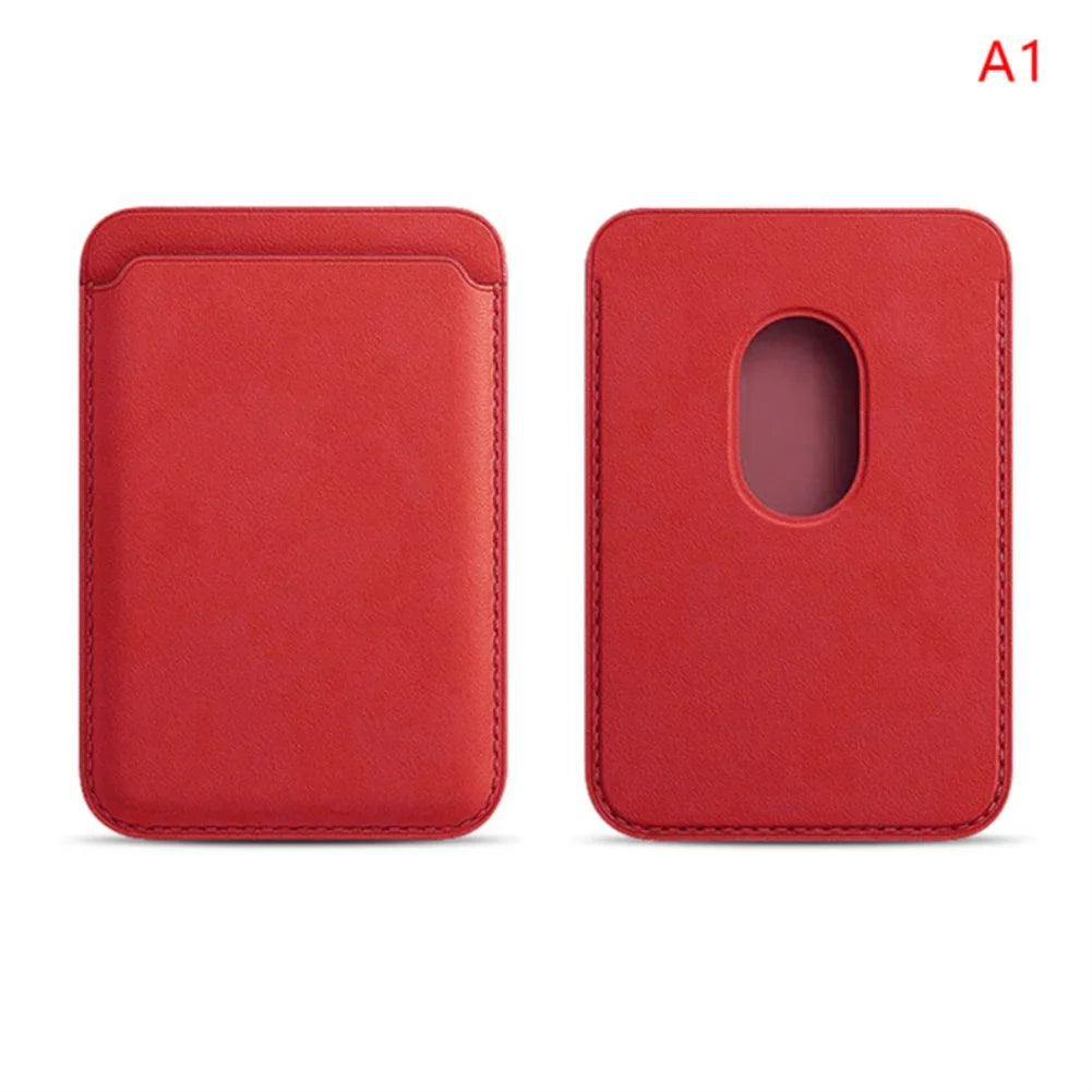 Magnetic leather iPhone wallet case with card holder and cover, compatible with iPhone 17, 16, 15, 14, Samsung, and Huawei devices.