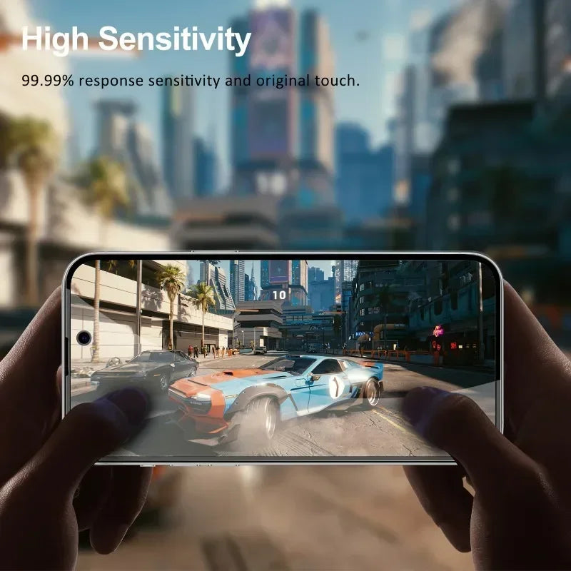 Five Prime Deal Zone anti-peep privacy tempered glass screen protectors for iPhone 12 to 17 Pro Max, showing privacy filter and sleek design.