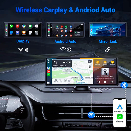 Prime Deal Zone Pionray 7/10-inch Android Auto Universal Portable CarPlay for car screen and wireless CarPlay video display.