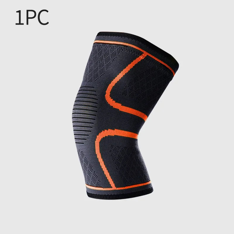 Prime Deal Zone elastic breathable compression knee support sleeve with adjustable fit for basketball, running, and cycling.