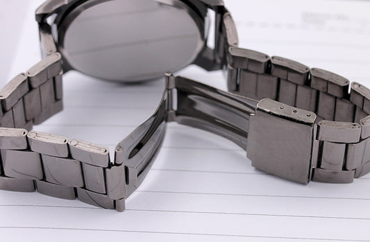 Fashion Gear Compass Couple Watch – Stainless Steel, Casual Style, Men's 50mm & Women's 32mm