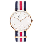 Korean couple quartz watch set worn on wrists