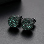 Hip hop stud earrings close-up detail