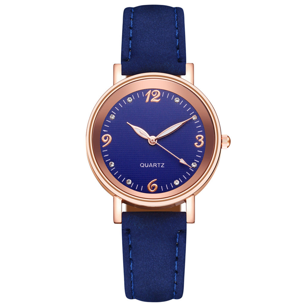 Luminous quartz watch, green colourway