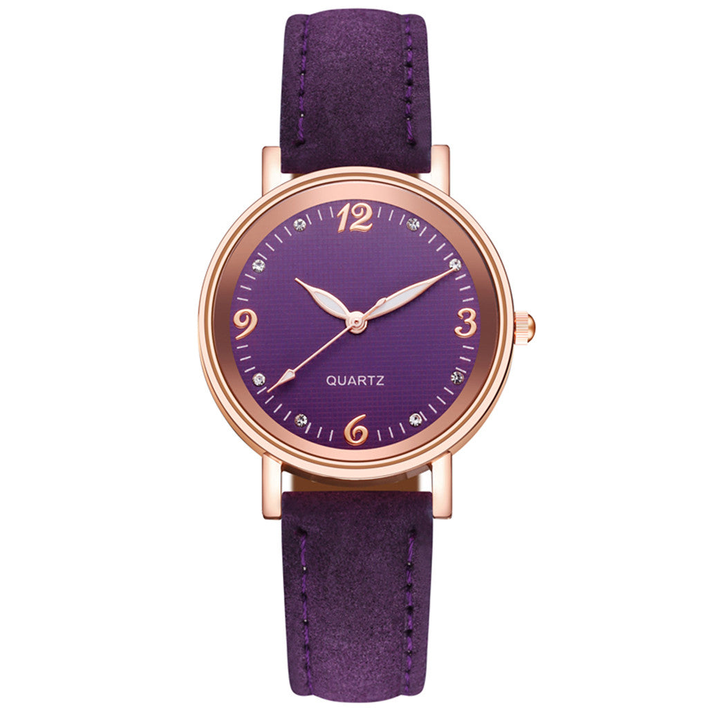 Luminous quartz watch, white colourway