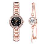 Bangle cuff watch set, dial close-up