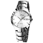 Luminous couple watch, styled with outfit