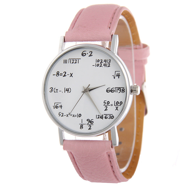 Women's Round Quartz Watch – PU Leather Strap, 37mm, Multi-Colour Options