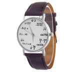 Round quartz watch, khaki leather strap colourway