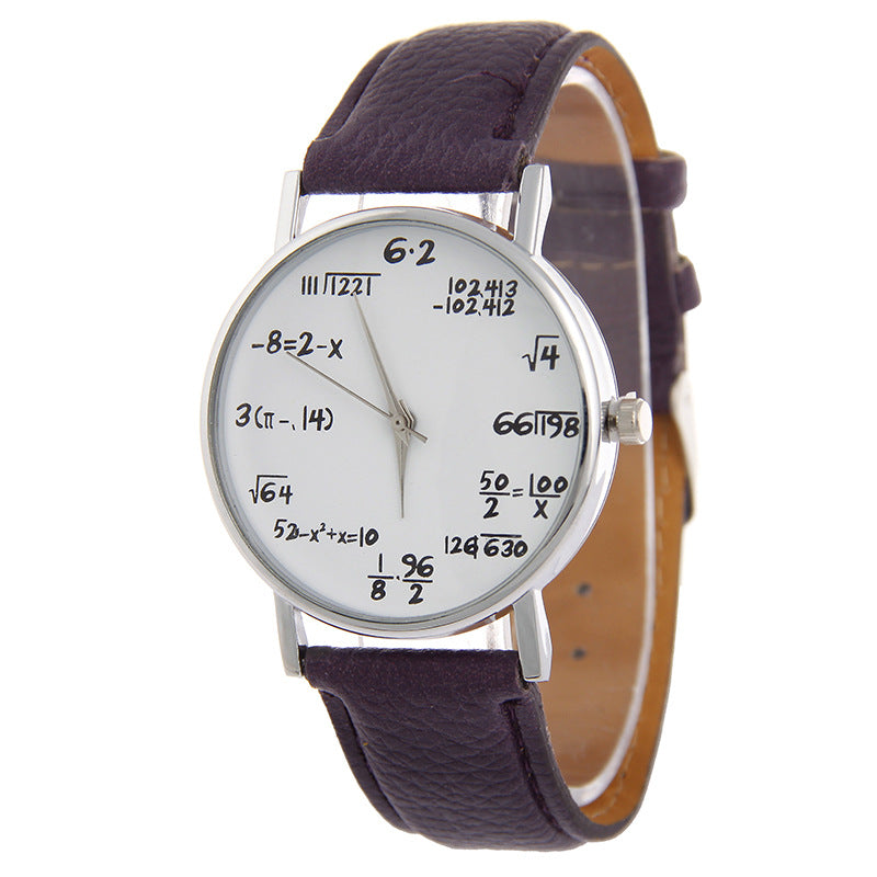Women's Round Quartz Watch – PU Leather Strap, 37mm, Multi-Colour Options