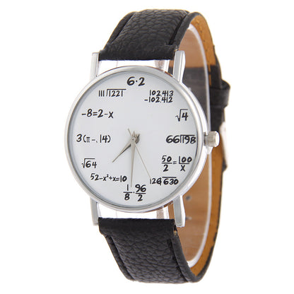 Women's Round Quartz Watch – PU Leather Strap, 37mm, Multi-Colour Options