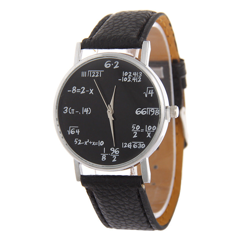 Women's Round Quartz Watch – PU Leather Strap, 37mm, Multi-Colour Options