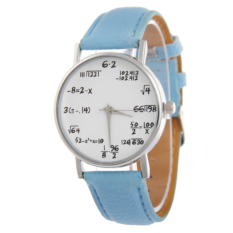 Women's Round Quartz Watch – PU Leather Strap, 37mm, Multi-Colour Options