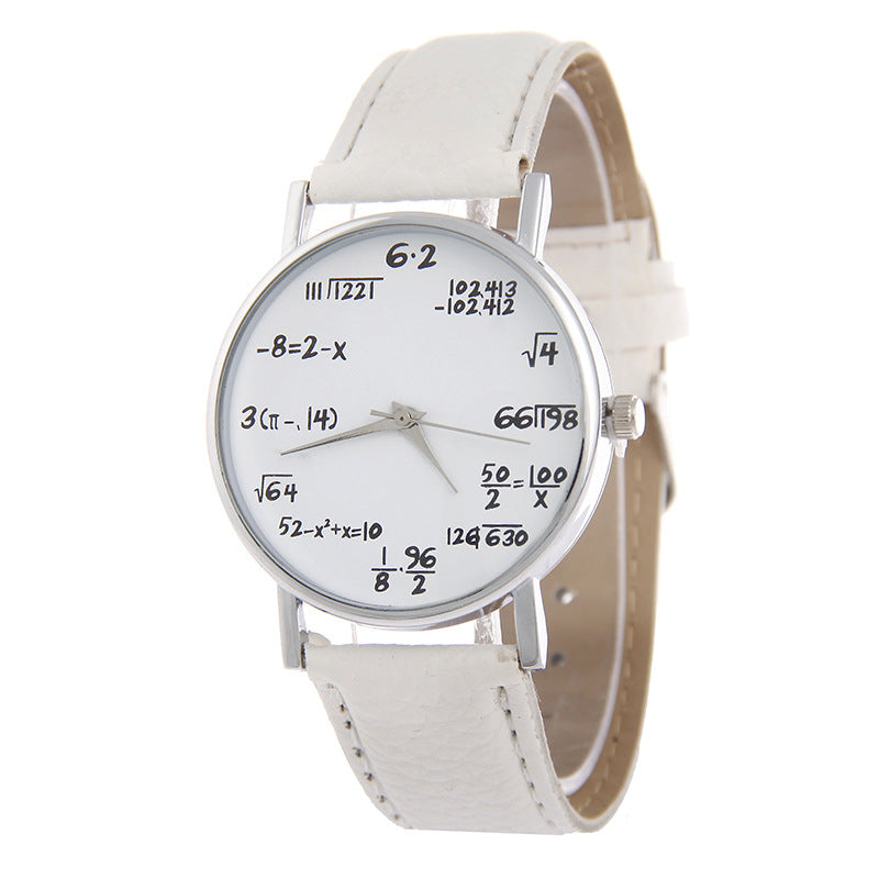 Women's Round Quartz Watch – PU Leather Strap, 37mm, Multi-Colour Options