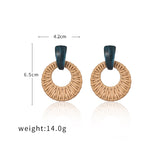 Korean vintage acetate earrings, styled with outfit