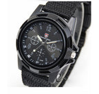 Men's military sport watch worn on wrist