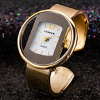 Luxury bracelet cuff watch, silver colourway