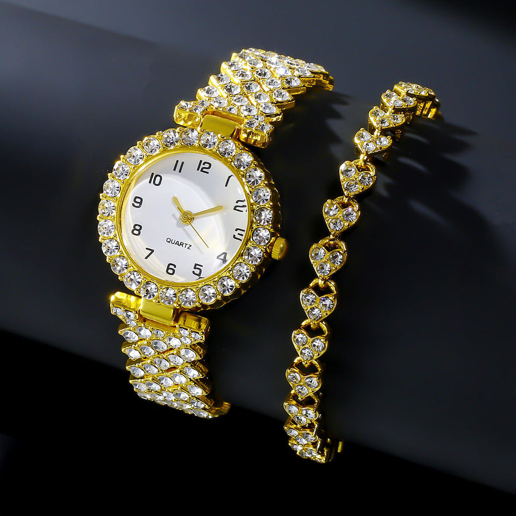 Watch and bracelet set, gift box packaging