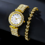 Watch and bracelet set, gift box packaging
