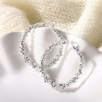 Pearl and gold hoop earrings, all styles grid