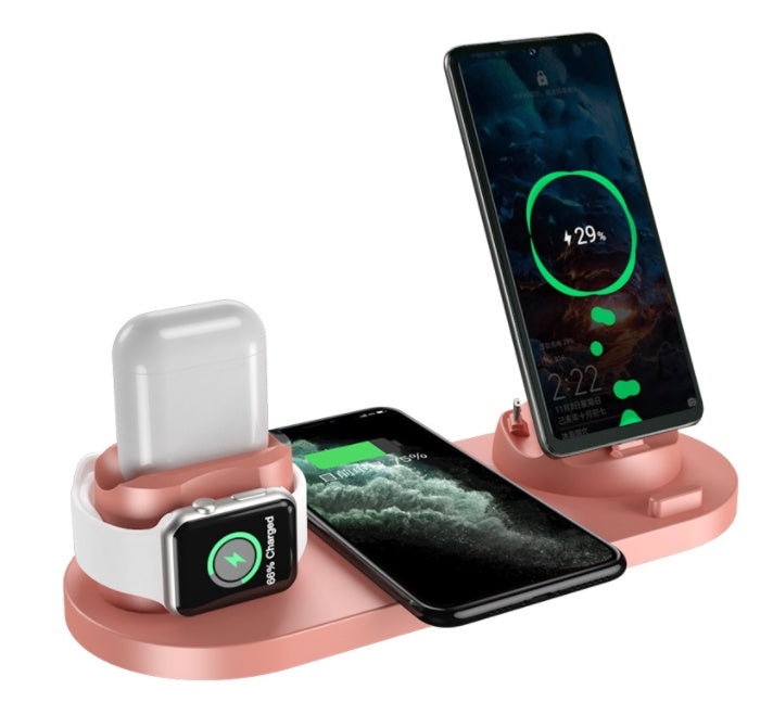 6-in-1 Wireless Charging Dock Station for iPhone, Watch & More