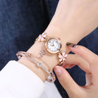 Petal watch and bracelet set, box open view