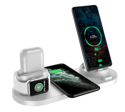 6-in-1 Wireless Charging Dock Station for iPhone, Watch & More