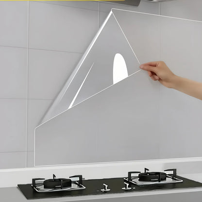 Prime Deal Zone 45cm transparent waterproof oil-proof static wallpaper for kitchen stove, high temperature resistant anti-fouling sticker