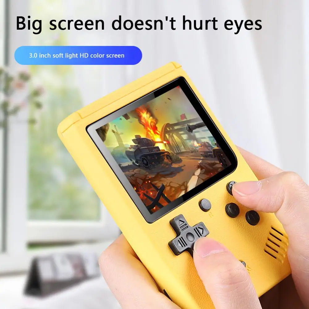 Retro handheld game console by Prime Deal Zone with 3-inch color display and 400 classic games for gaming and entertainment.