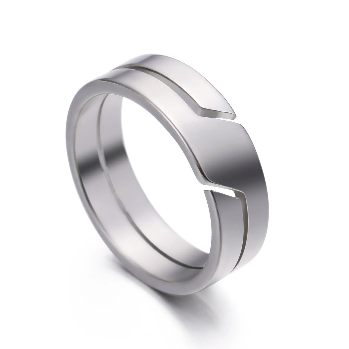 Stainless Steel Minimalist Band Ring — Sizes 7–11, 4 Colours