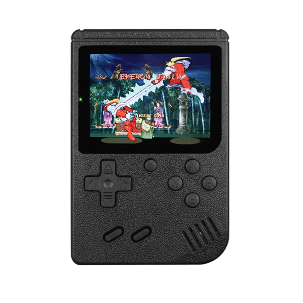 Retro handheld game console by Prime Deal Zone with 3-inch color display and 400 classic games for gaming and entertainment.