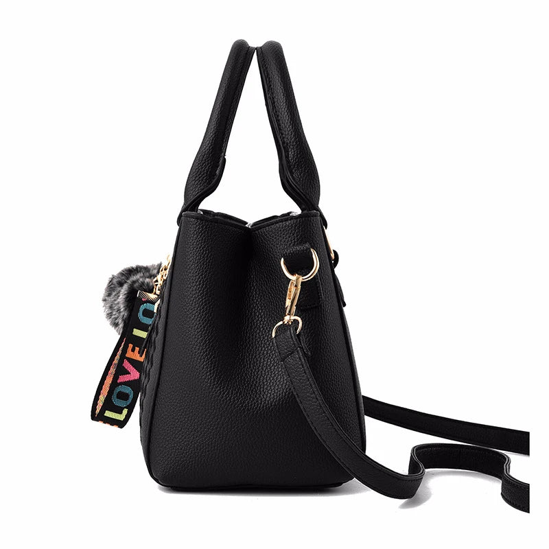 Leather embroidery messenger bag for women by Prime Deal Zone, stylish handbag with intricate embroidery and spacious interior.
