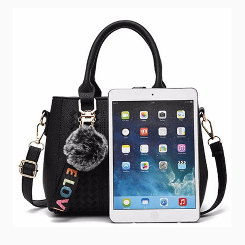 Leather embroidery messenger bag for women from Prime Deal Zone, stylish handbag with intricate embroidery and practical design.