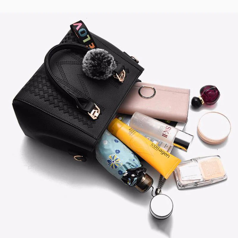 Leather embroidery messenger bag for women by Prime Deal Zone, stylish handbag with intricate embroidery and a spacious interior.