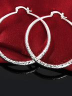 3cm circle hoop earrings size comparison