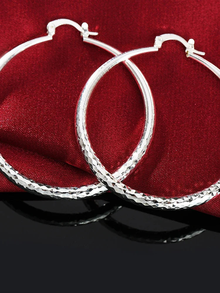 3cm circle hoop earrings size comparison