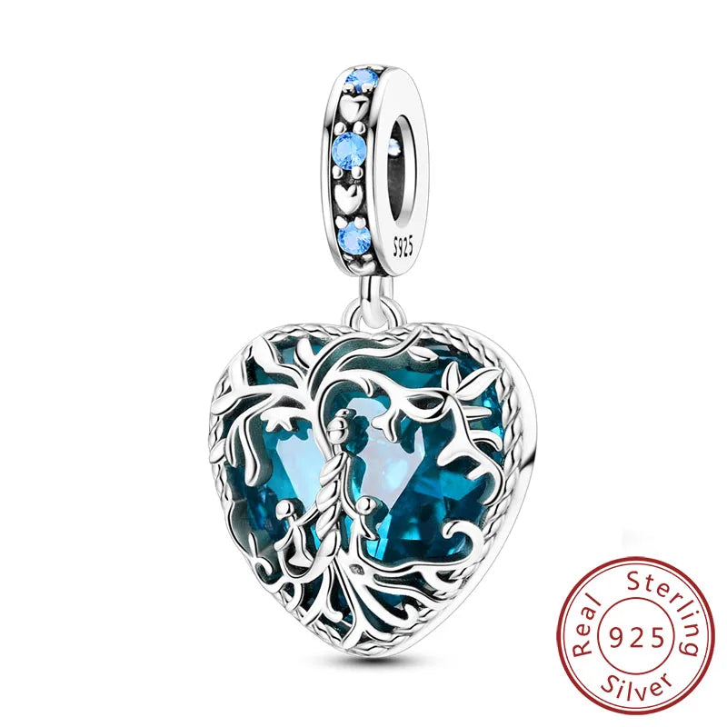 925 Sterling Silver Charm Beads — Love, Family & Life Designs