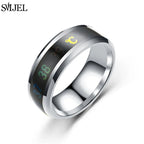 stainless steel body temperature display ring - view 15