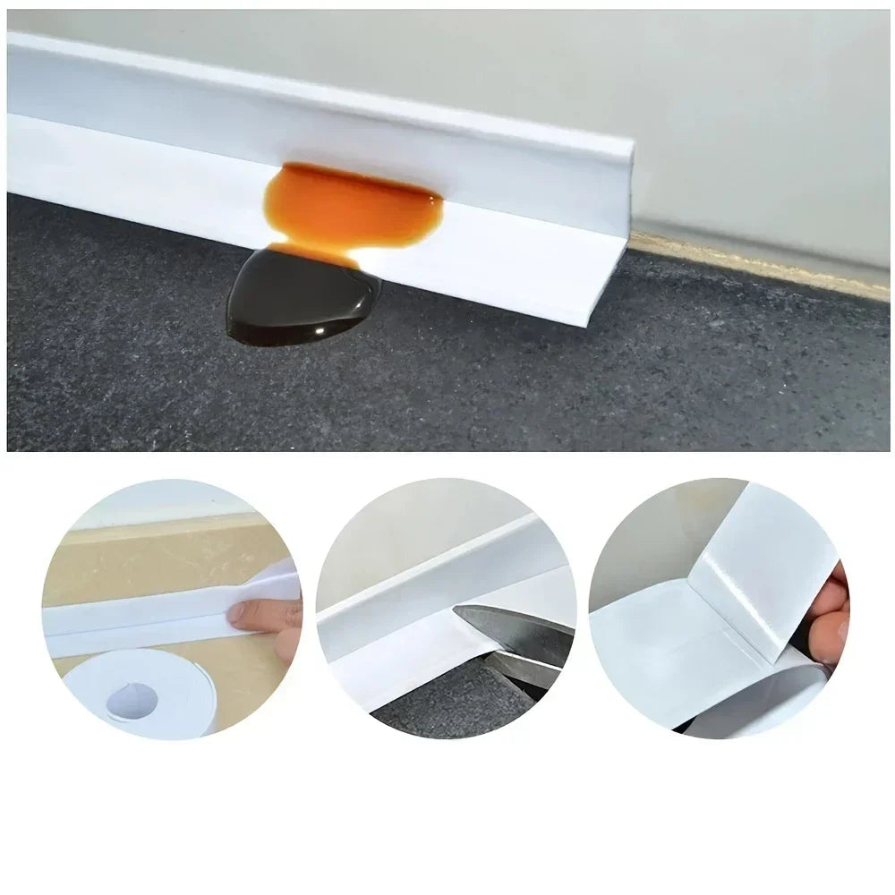 Prime Deal Zone waterproof PVC sealing tape for bathroom sinks, showers, bathtubs, and toilets, self-adhesive wall sticker.