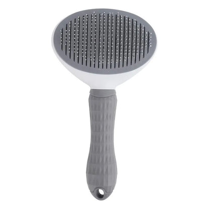 Self-cleaning dog and cat grooming brush by Prime Deal Zone, pet hair remover comb for dematting and grooming dogs and cats.