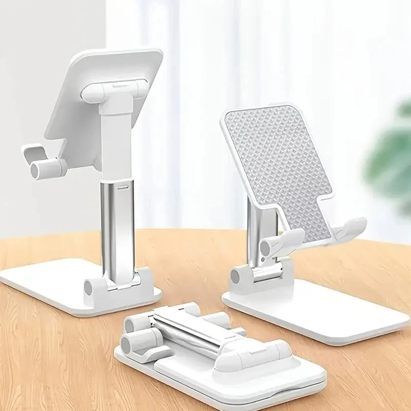 Adjustable Prime Deal Zone desk phone holder stand for iPhone, iPad, Xiaomi tablets, supporting universal desktop phone and tablet use