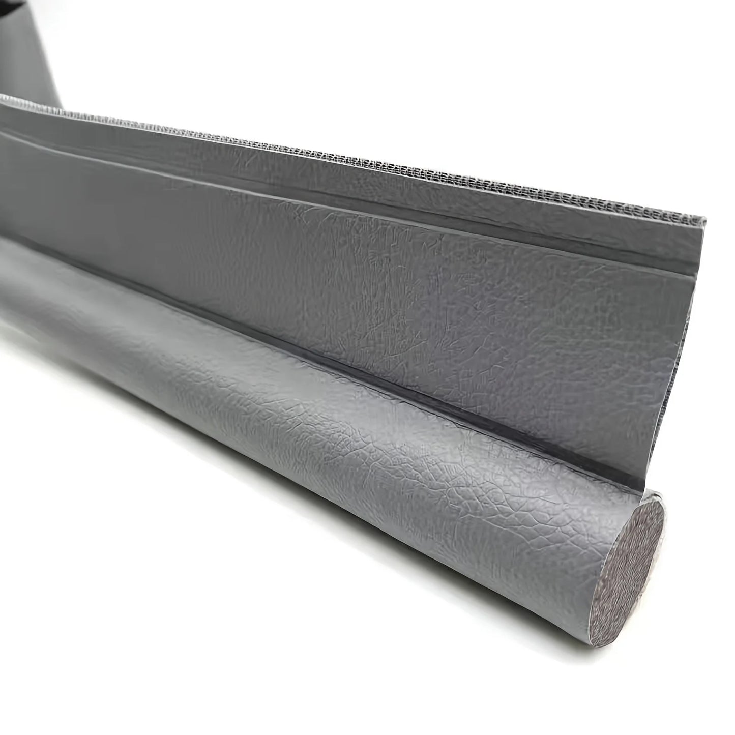 Prime Deal Zone adjustable door draft stopper with foam weatherstrip blocking cold air under door for weatherproofing.