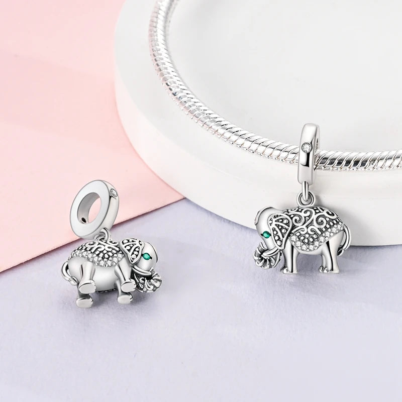 925 sterling silver charm beads, tree of life and nature designs - view 9
