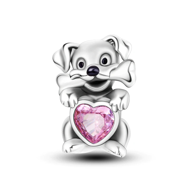 925 Sterling Silver Charm Beads — Mixed Dangle Designs