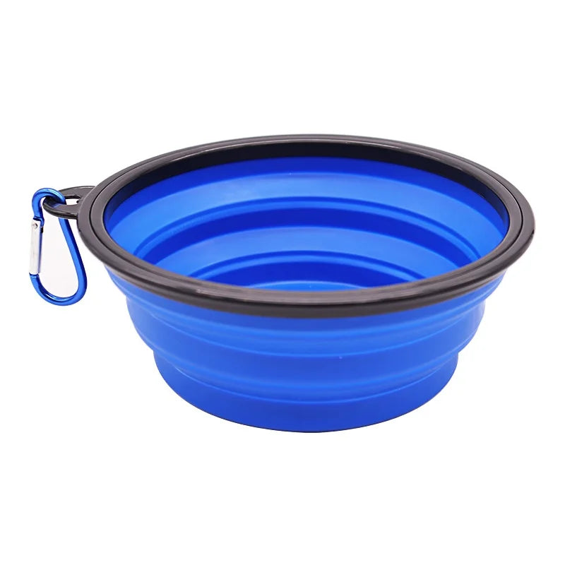 Durable Prime Deal Zone TPR collapsible pet food and water bowl for cats and dogs, ideal for travel and outdoor use