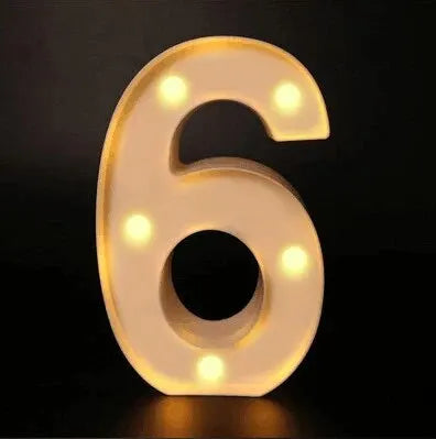 Prime Deal Zone luminous alphabet LED letter lamp illuminated as a decorative night light for home, wedding, or party decor.