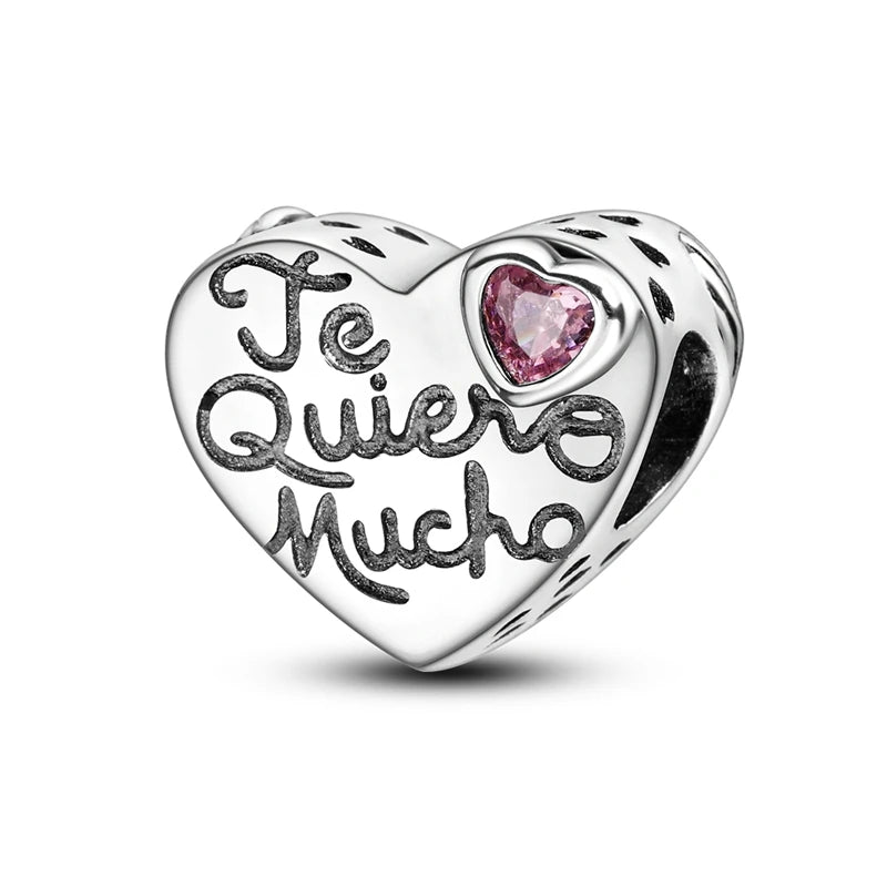 925 Sterling Silver Charm Beads — Hearts, Trees & Sweet Love Designs