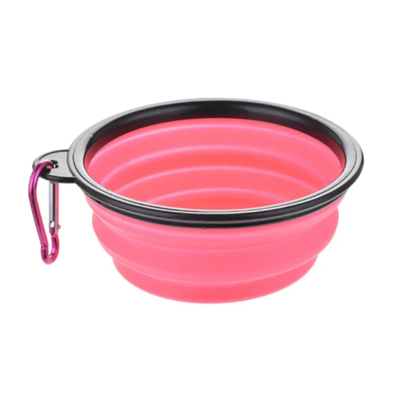 Collapsible TPR pet food and water bowl for cats and dogs, Prime Deal Zone, outdoor travel, portable silicone pet bowl