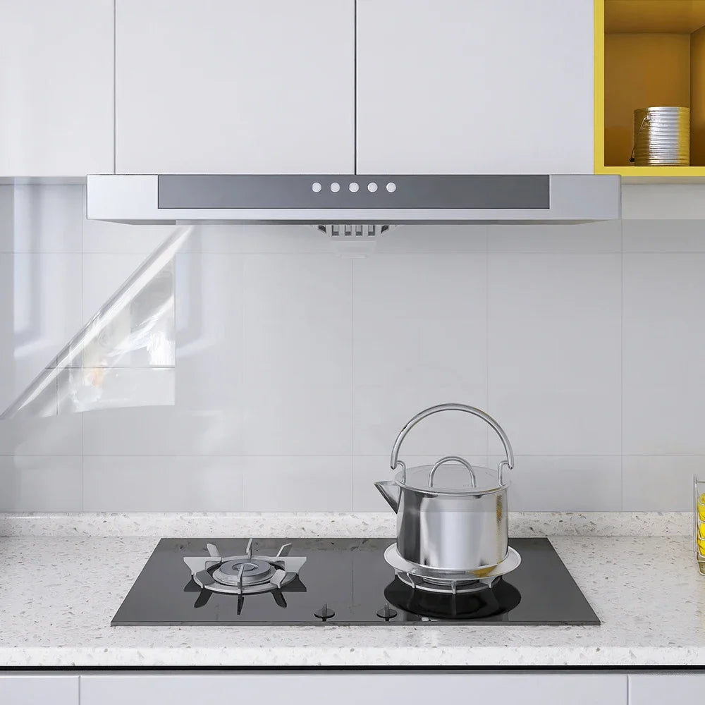 Prime Deal Zone 45cm transparent waterproof and oil-proof static wallpaper sticker for kitchen stoves, heat resistant and anti-fouling